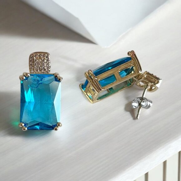 Blue Princess Drop Earring - Picture 4 of 6